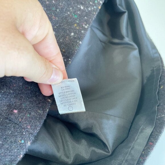 Theory Womens Pullover Wool Blend Long Sleeve Tunic Sweater Dress Black S Lined - Picture 7 of 8